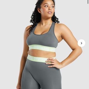 Gymshark Fit Seamless Sports Bra in Charcoal